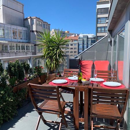 Apartament Penthouse With Terrace And Views Near Oza'S Beach A Coruña Zewnętrze zdjęcie
