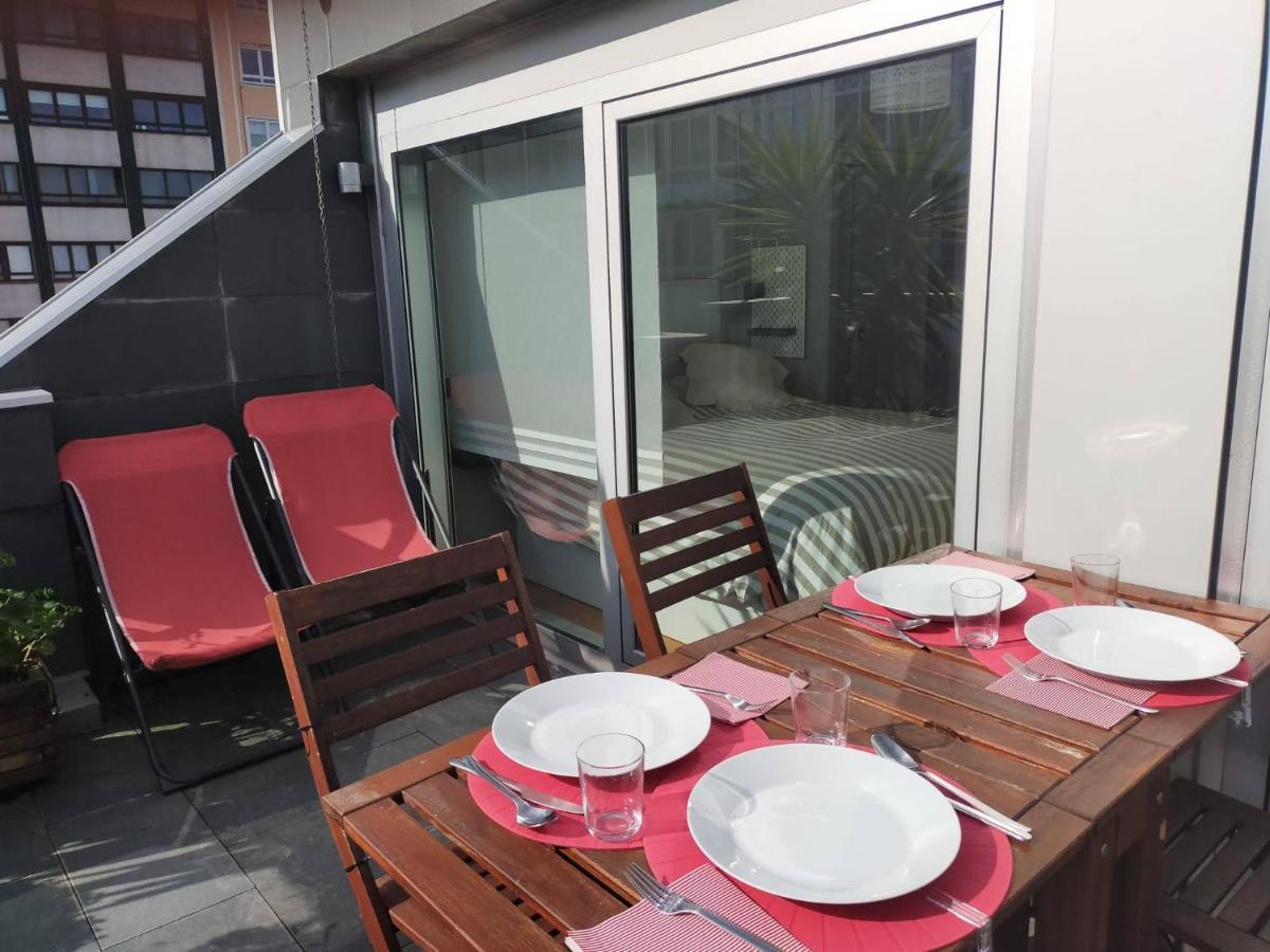 Apartament Penthouse With Terrace And Views Near Oza'S Beach A Coruña Zewnętrze zdjęcie