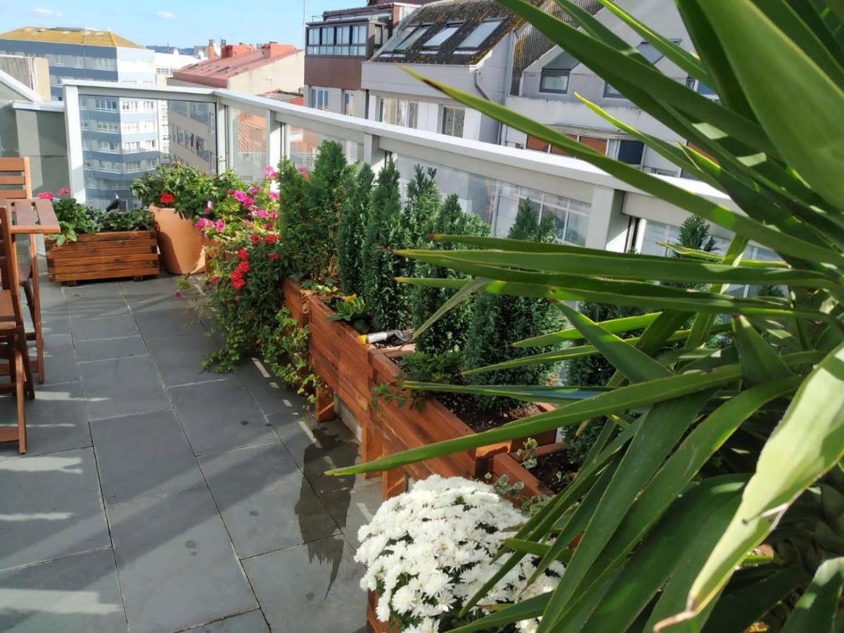 Apartament Penthouse With Terrace And Views Near Oza'S Beach A Coruña Zewnętrze zdjęcie